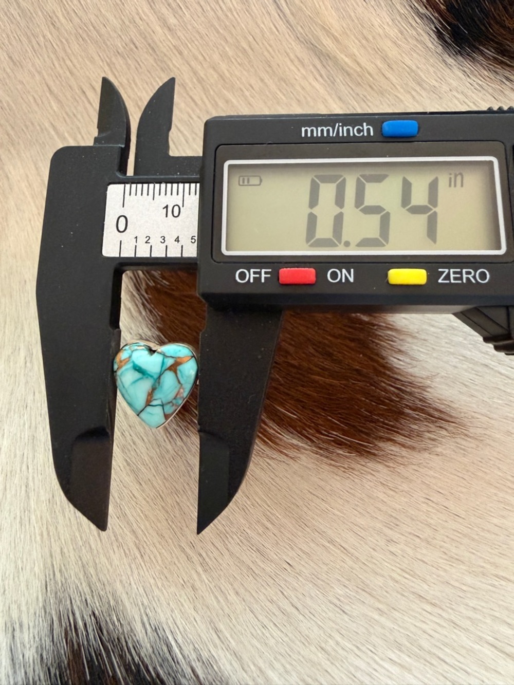 ❤️Kingman MINT DAHLIA HEART Turquoise Minimalist Sterling Southwestern Ring Sz 8 - Picture 13 of 14